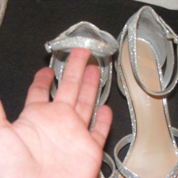 Kelly & Katie Silver Sparkle Sandals - Picture 11 of 15